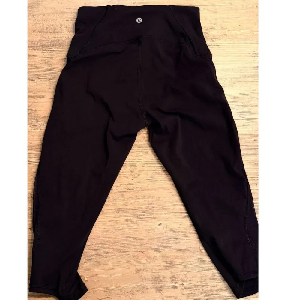 Lululemon Black Crop Leggings - Size 6